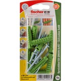 fischer Spreizdübel SX GREEN 8x40 S K grün, 10 Stück, mit Schraube