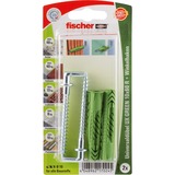 fischer Universaldübel UX GREEN 10x60 R WH K grün, 2 Stück, mit Winkelhaken