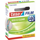 tesa tesafilm eco & clear, 1 Rolle, 19mm, Klebeband transparent, 33 Meter