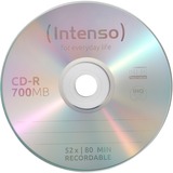 Intenso CD-R 700 MB, CD-Rohlinge 52fach, 100 Stück