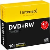 Intenso DVD+RW 4,7 GB, DVD-Rohlinge 4fach, 10 Stück