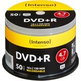Intenso DVD+R 4,7 GB, DVD-Rohlinge 16fach, 50 Stück
