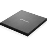 Verbatim Externer Slimline CD-DVD-Brenner, externer DVD-Brenner USB-C 3.2 Gen 1 (5 Gbit/s)