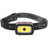 Ansmann Headlight HD200B, LED-Leuchte schwarz/rot