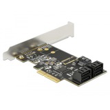 DeLOCK 5 Port SATA PCI Express x4 Karte - Low Profile Formfaktor, Adapter 
