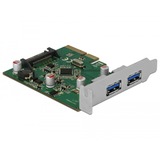 DeLOCK PCIe x4 > 2x ext USB 3.1 Gen2 A, USB-Controller 