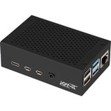 Joy-IT Aluminiumgehäuse für Raspberry Pi 4 B schwarz