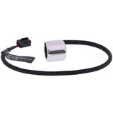 Alphacool Aurora HardTube LED Ring 13mm Chrome - Weiß, LED-Streifen chrom/weiß