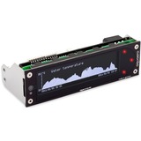Aquacomputer aquaero 6 XT, Lüftersteuerung schwarz, mit kapazitivem Touch-Display, rote LEDs