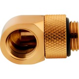 Corsair XF 90° Rotary Adapter Twin Pack, Verbindung gold, kompatibel mit CORSAIR XF Fittings