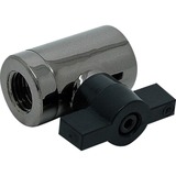 EKWB EK-AF Ball Valve (10mm) G1/4 - Black Nickel, Ventil silber/schwarz