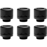 EKWB EK-Quantum Torque 6-Pack HTC 12 - Black, Verbindung schwarz, 6er Pack