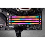 Corsair DIMM 128 GB DDR4-3000 (4x 32 GB) Quad-Kit, Arbeitsspeicher schwarz, CMW128GX4M4D3000C16, Vengeance RGB PRO, INTEL XMP