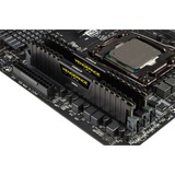 Corsair DIMM 16 GB DDR4-4000 (2x 8 GB) Dual-Kit, für AMD Optimiert , Arbeitsspeicher schwarz, CMK16GX4M2Z4000C18, Vengeance LPX, INTEL XMP