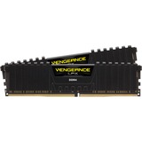 Corsair DIMM 32 GB DDR4-3600 Kit, Arbeitsspeicher schwarz, CMK32GX4M2D3600C18, Vengeance LPX, XMP