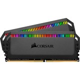 Corsair DIMM 32 GB DDR4-3600 (2x 16 GB) Dual-Kit, für AMD Optimiert , Arbeitsspeicher schwarz, CMT32GX4M2Z3600C18, Dominator Platinum RGB, INTEL XMP