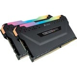 Corsair DIMM 64 GB DDR4-3200 (2x 32 GB) Dual-Kit, Arbeitsspeicher schwarz, CMW64GX4M2E3200C16, Vengeance RGB PRO, INTEL XMP