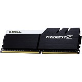 G.Skill DIMM 16 GB DDR4-3600 (2x 8 GB) Dual-Kit, Arbeitsspeicher schwarz/weiß, F4-3600C16D-16GTZKW, Trident Z, INTEL XMP