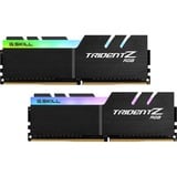 G.Skill DIMM 16 GB DDR4-3600 (2x 8 GB) Dual-Kit, Arbeitsspeicher schwarz, F4-3600C16D-16GTZRC, Trident Z RGB, INTEL XMP