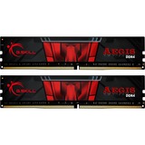 G.Skill DIMM 32 GB DDR4-3000 (2x 16 GB) Dual-Kit, Arbeitsspeicher schwarz, F4-3000C16D-32GISB, Aegis, INTEL XMP