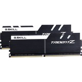 G.Skill DIMM 32 GB DDR4-3200 (2x 16 GB) Dual-Kit, Arbeitsspeicher schwarz/weiß, F4-3200C16D-32GTZKW, Trident Z, INTEL XMP