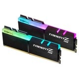 G.Skill DIMM 32 GB DDR4-3200 (2x 16 GB) Dual-Kit, Arbeitsspeicher schwarz, F4-3200C16D-32GTZR, Trident Z RGB, INTEL XMP