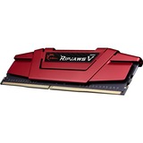 G.Skill DIMM 8 GB DDR4-2666 (2x 4 GB) Dual-Kit, Arbeitsspeicher rot, F4-2666C15D-8GVR, Ripjaws V, INTEL XMP