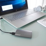 Intenso Portable SSD Premium 128 GB, Externe SSD anthrazit, USB-A 3.2 Gen 1 (5 Gbit/s), 1,8"