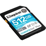 Kingston Canvas Go! Plus 512 GB SDXC, Speicherkarte schwarz, UHS-I U3, Class 10, V30