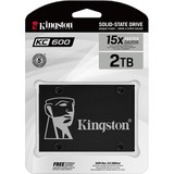 Kingston KC600 2048 GB, SSD schwarz, SATA 6 Gb/s, 2,5"