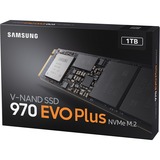 SAMSUNG 970 EVO Plus 1 TB, SSD schwarz, PCIe 3.0 x4, NVMe 1.3, M.2 2280, intern