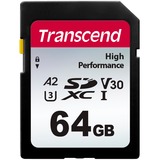 Transcend 330S 64 GB SDXC, Speicherkarte UHS-I U3, Class 10, V30, A2