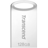 Transcend JetFlash 710S 128 GB, USB-Stick silber, USB-A 3.2 Gen 1