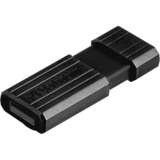 Verbatim Pin Stripe 64 GB, USB-Stick schwarz