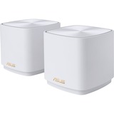 ASUS ZenWiFi AX Mini (XD4) AX1800 2er Pack, Mesh Router weiß, 1x Router + 1x Satellit