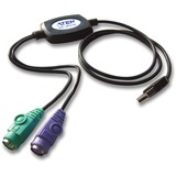 ATEN UC10KM PS/2 auf USB Adapter schwarz