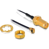DeLOCK SMA Buchse zum Einbau > MHF/U.FL Stecker, Adapter 35cm