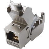 Digitus CAT 6A Keystone Modul DN-93615, Keystone-Modul silber, werkzeugfrei, geschirmt