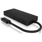 ICY BOX IB-HUB1429-CPD, USB-Hub schwarz