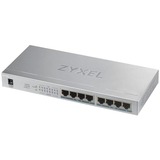 Zyxel GS1008HP, Switch grau, lüfterlos