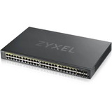 Zyxel GS1920-48HP V2, Switch schwarz, 375W PoE+ Gesamtbudget