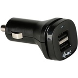 i-tec Dual USB Car Charger 2.1 A, Ladegerät schwarz