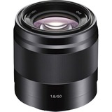 Sony E50 mm F1,8 OSS, Objektiv schwarz, für Sony E-Mount-Kameras