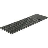 DeLOCK Funktastatur mit Touchpad schwarz, DE-Layout