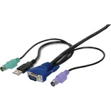 Digitus KVM-Adapterkabel für Digitus KVM Switches schwarz, 1,8 Meter, Combo-Serie