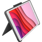 Logitech Combo Touch, Tastatur grau, DE-Layout, Scherenmechanik, für iPad 9./8. /7. Generation