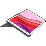 Logitech Combo Touch, Tastatur grau, DE-Layout, Scherenmechanik, für iPad 9./8. /7. Generation