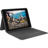 Logitech RUGGED FOLIO, Tastatur schwarz, DE-Layout, für iPad 7., 8. und 9. Generation