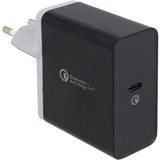 DeLOCK USB Ladegerät 1x USB-C, 27 Watt schwarz, PD 3.0, Qualcomm Quick Charge 4+