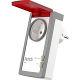 FRITZ! DECT 210 SmartHome, Steckdosenadapter weiß/rot
